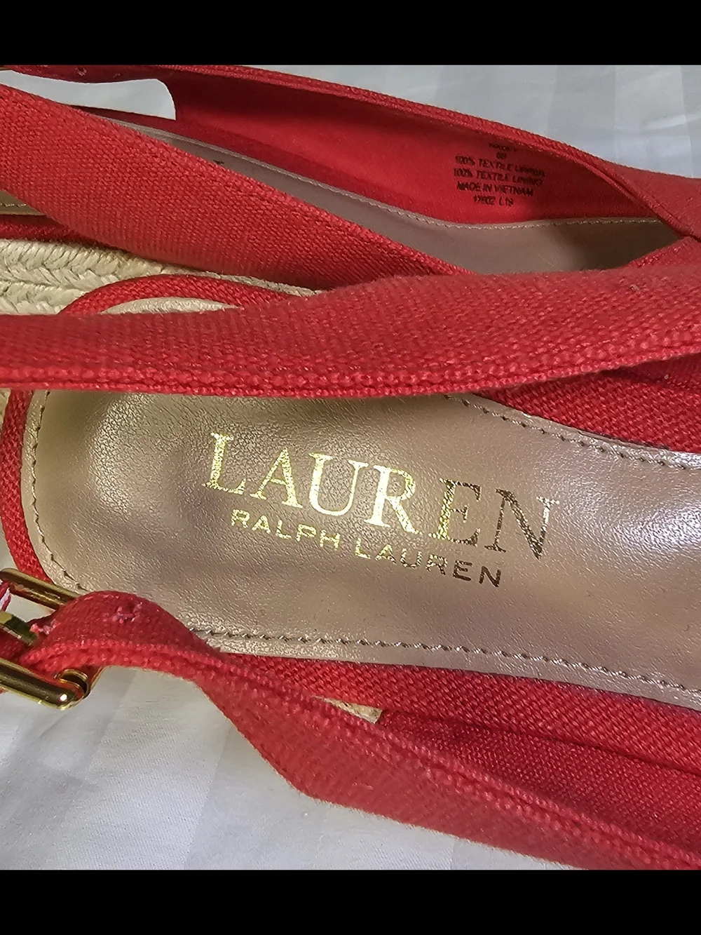 Ralph Lauren red canvas